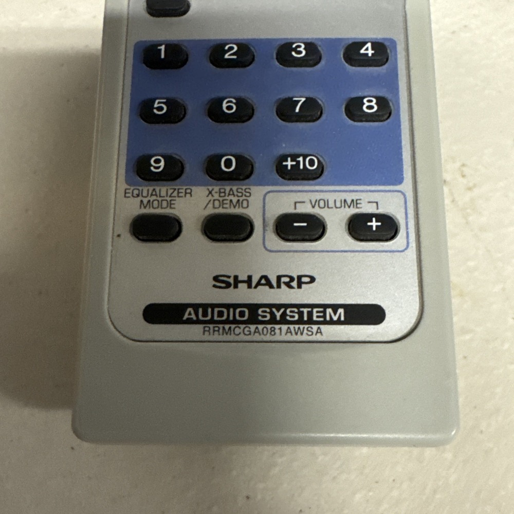 Sharp Remote RRMCGA081AWSA OEM Original Tested‎ #B - Picture 2 of 7
